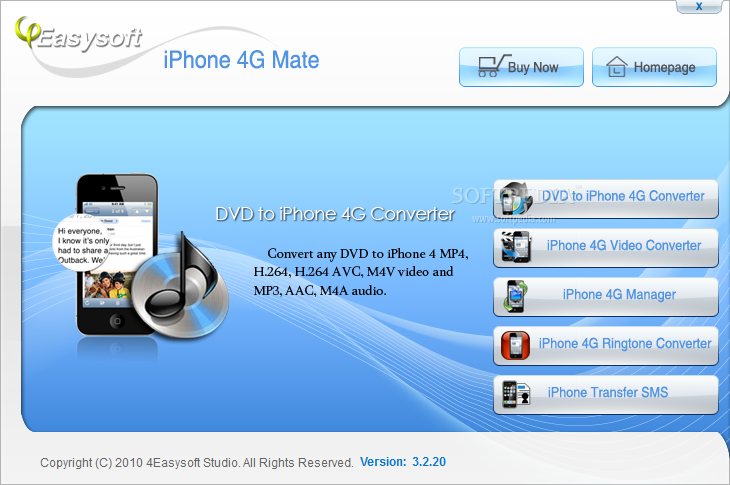 4Easysoft iPhone 4G3.2.20_4Easysoft iPhone 4G Mate 3.2.20
