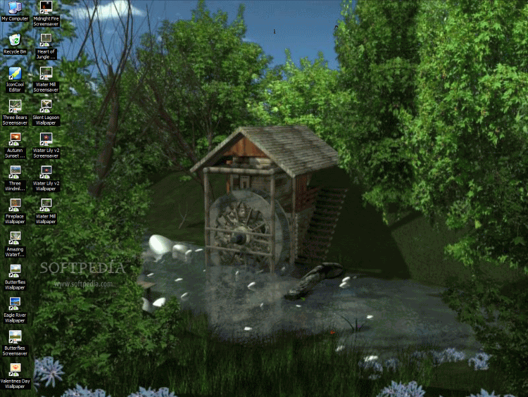 Screenshot 1 of AD Water Mill - Animated Desktop Wallpaper
