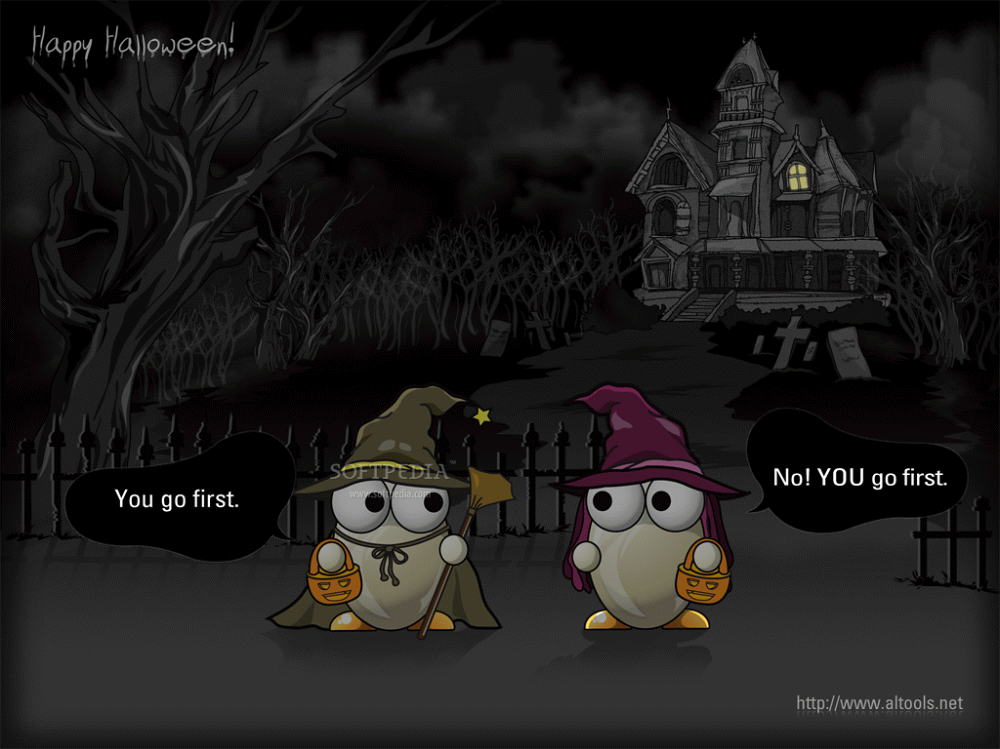 Screenshot 1 of ALTools Spooky Haunted House Halloween Desktop Wallpaper