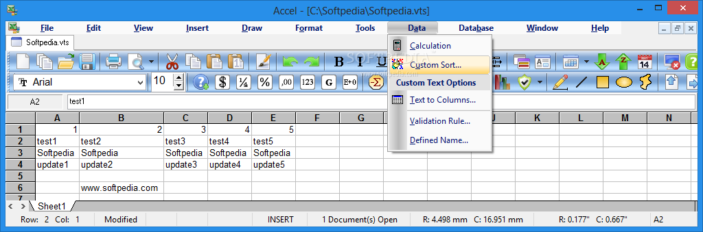 Accel Spreadsheet screenshot 9