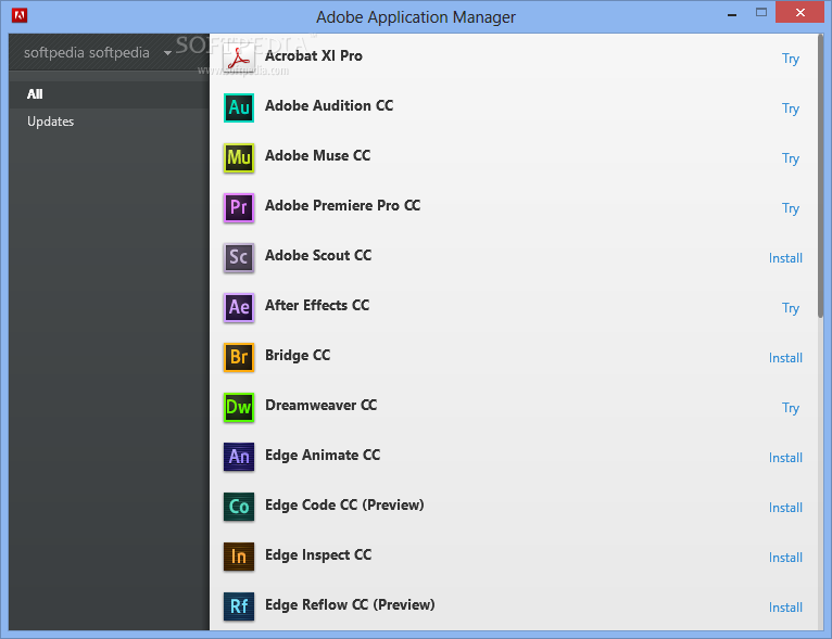Adobe Application Manager Icon Missing