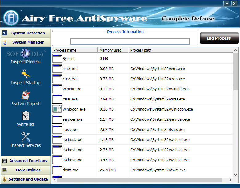 Airy Free AntiSpyware screenshot 4