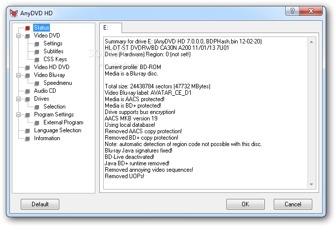 AnyDVD HD 7.2.3.0 / 7.2.3.6 Beta