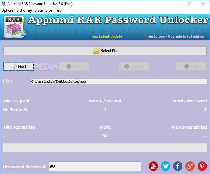 download rar password unlocker latest version