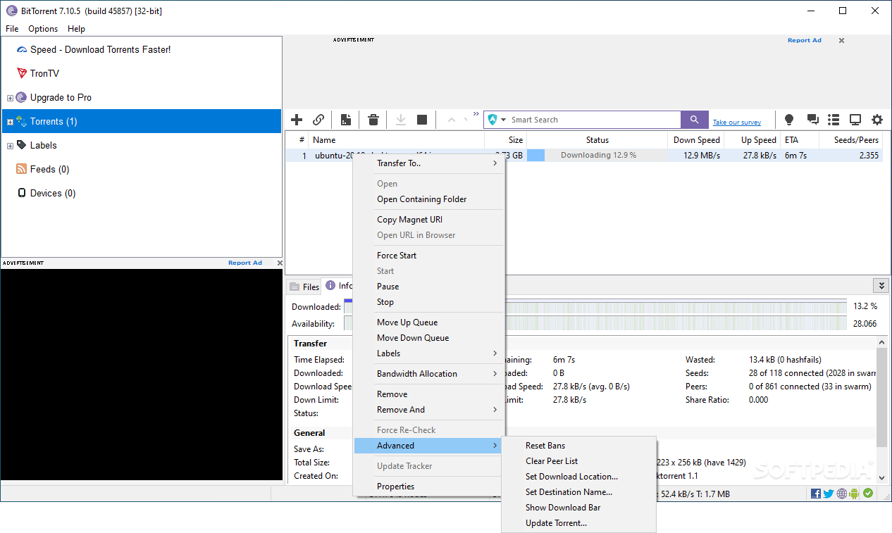 BitTorrent 8 0 Build 25431 Beta (F10) (XcLuSivE) preview 2
