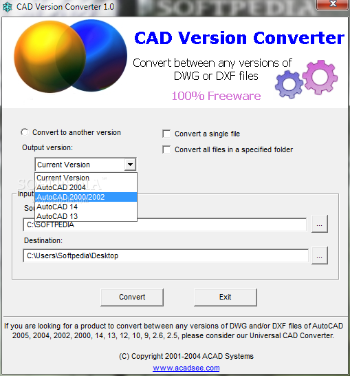 Cad Version Converter
