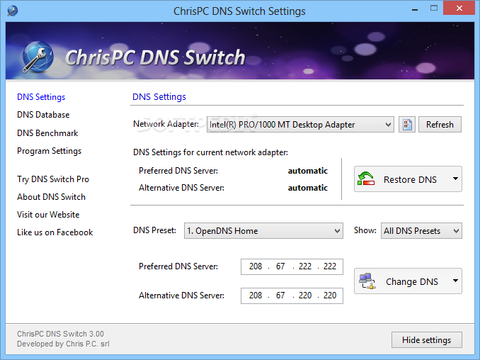 ChrisPC DNSл1.00_ChrisPC DNS Switch 1.00