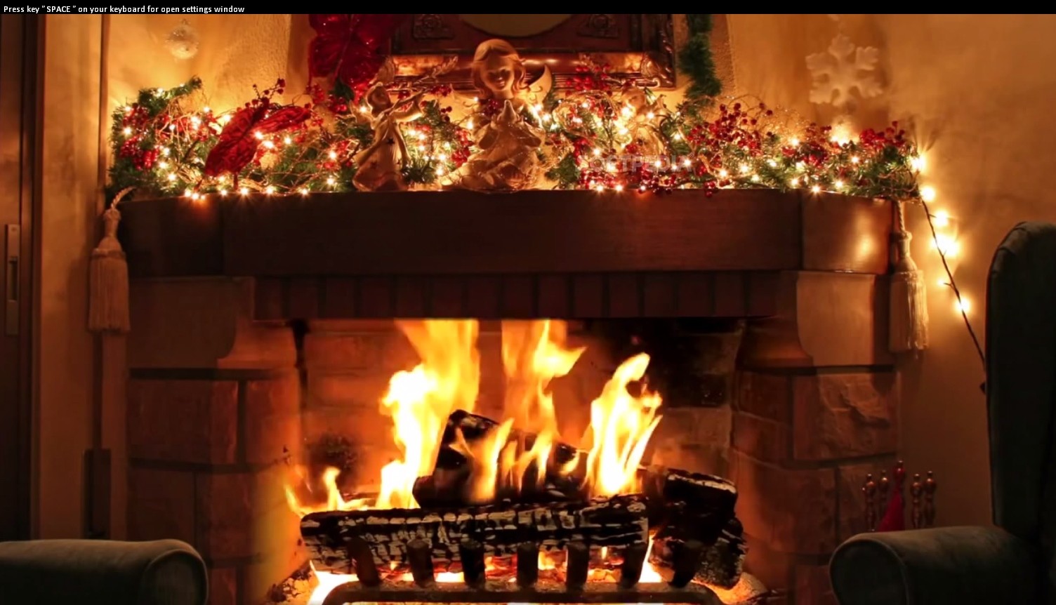 Free Download Christmas Fireplace ScreenSaver 5.1 Build 4991 - A simple to use application which can decorate your screen with an animated fireplace...
