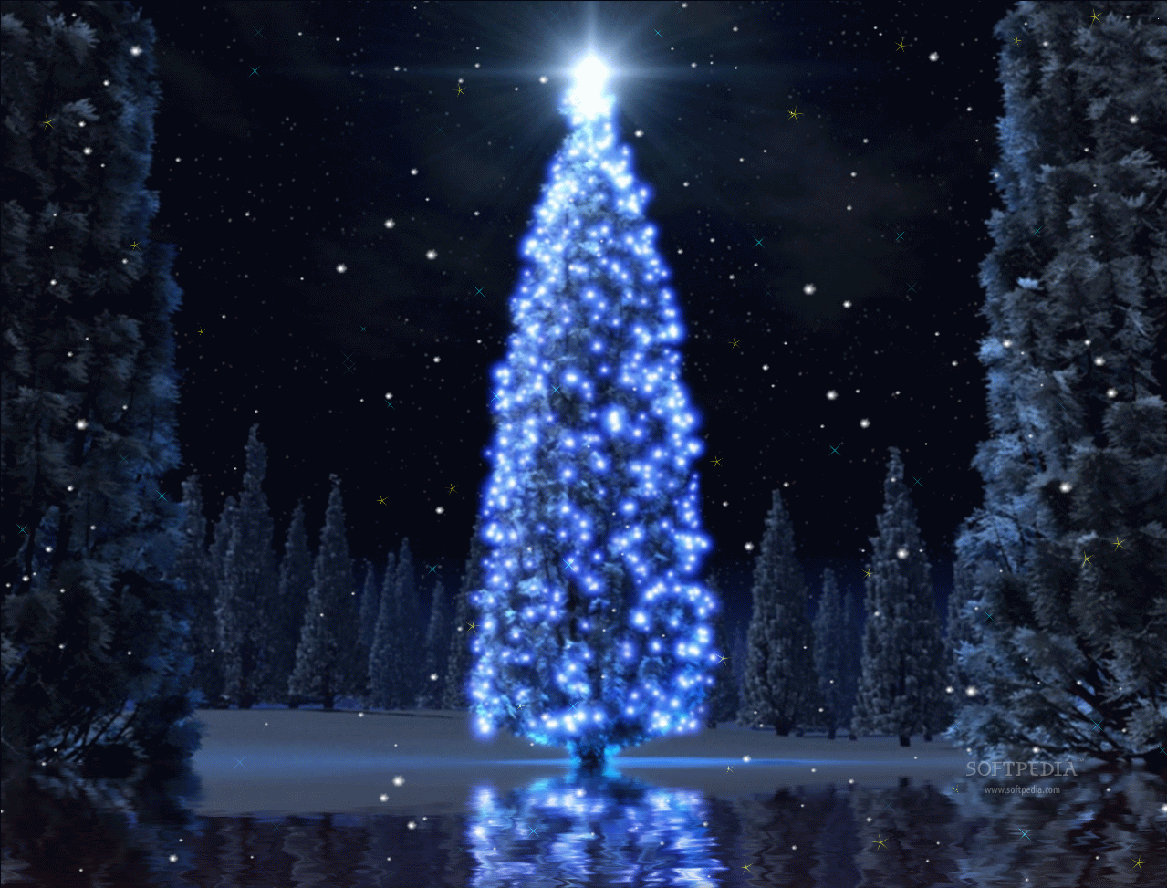 Screenshot 1 of Christmas Tree Animated Wallpaper