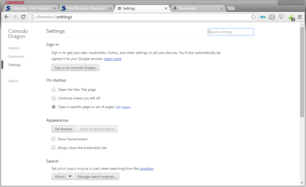 Comodo Dragon Internet Browser 15.0 Free Download