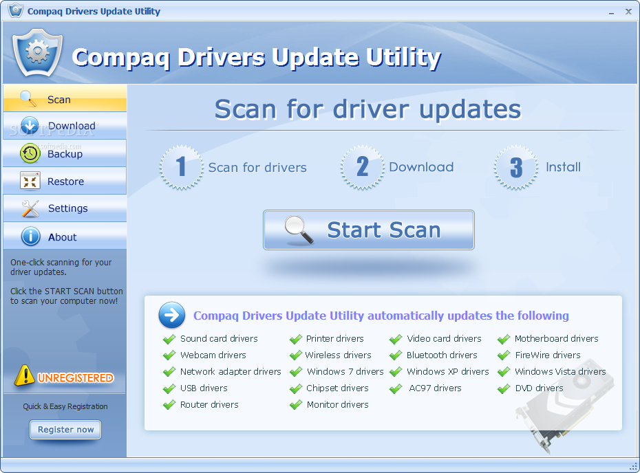 Compaq drivers update utility 2.3