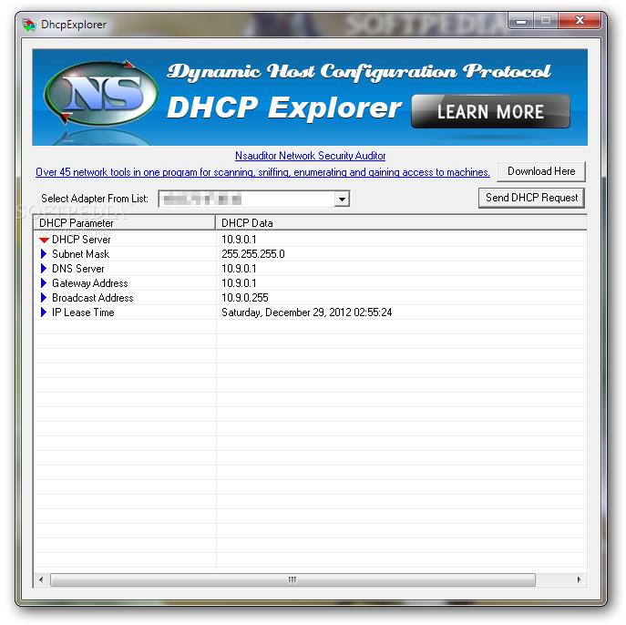 DHCP1.3.8_DHCP Explorer 1.3.8