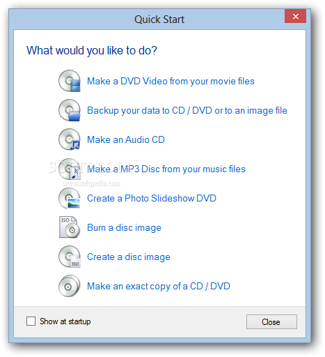 DVD Author Plus screenshot 3 - DVD Author Plus enables users to select the type of disc they want to create or burn