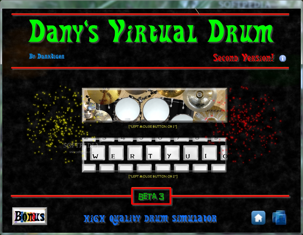 Dany's Virtual Drum - Мультимедийная программа для компьютера которая