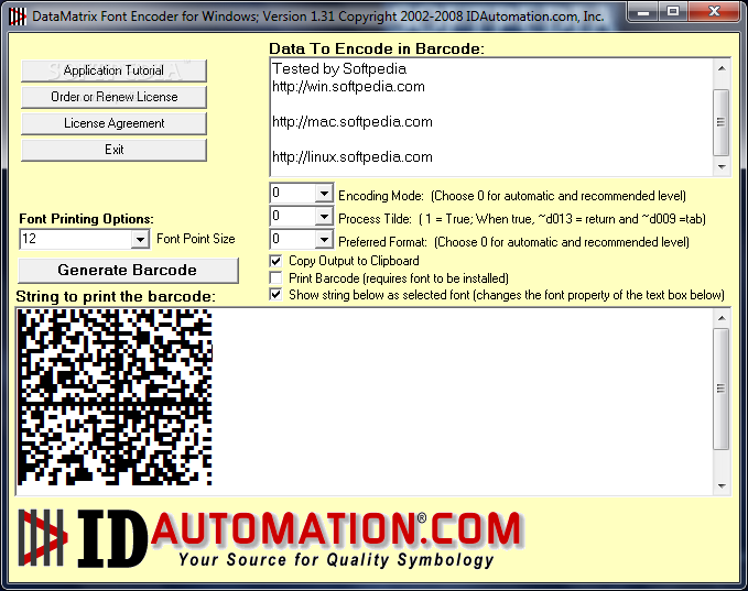 How to Encode Barcode Data using the IDAutomation Online Font
