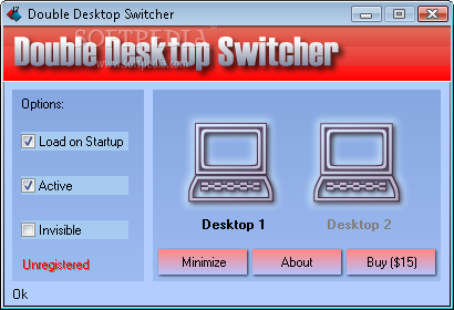 Double Desktop Switcher لتقسيم سطح