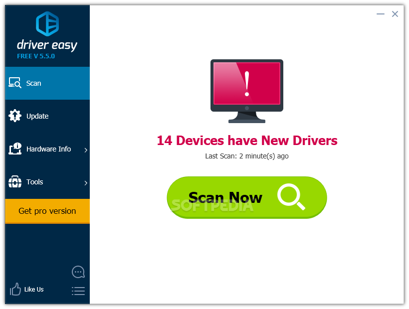 DriverEasy screenshot 1 - DriverEasy will help you quickly and easily detect and download your missing or outdated drivers