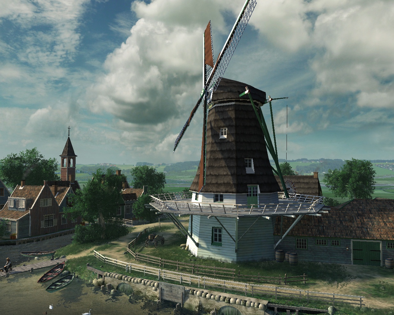 Dutch windmills 3d screensaver 1.0.0.3
