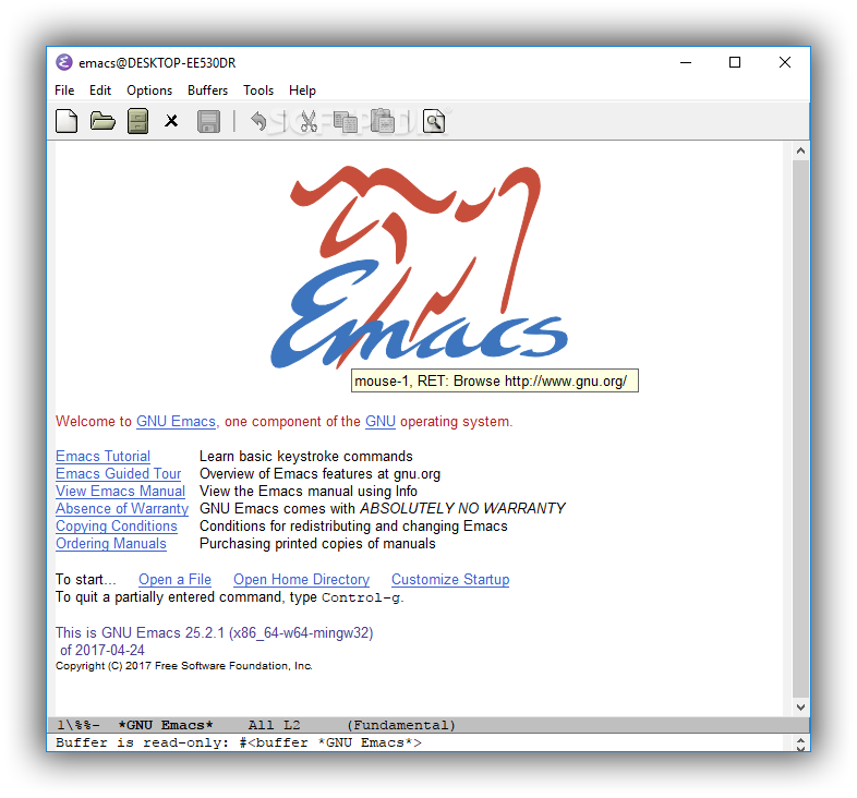 Emacs 24.3