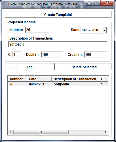 Checkbook For Excel