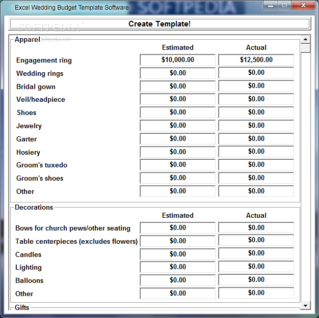 Wedding budget template Download Free Wedding Budget Planner for excel for