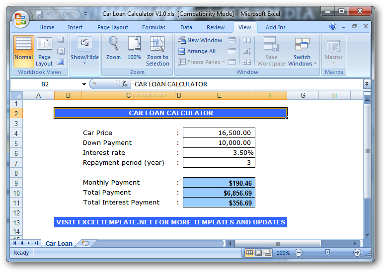 1.0_Car Loan Calculator 1.0