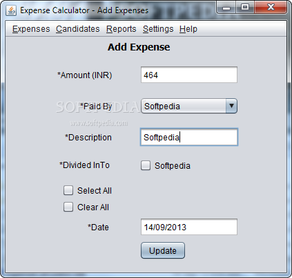 Expenses Calculator