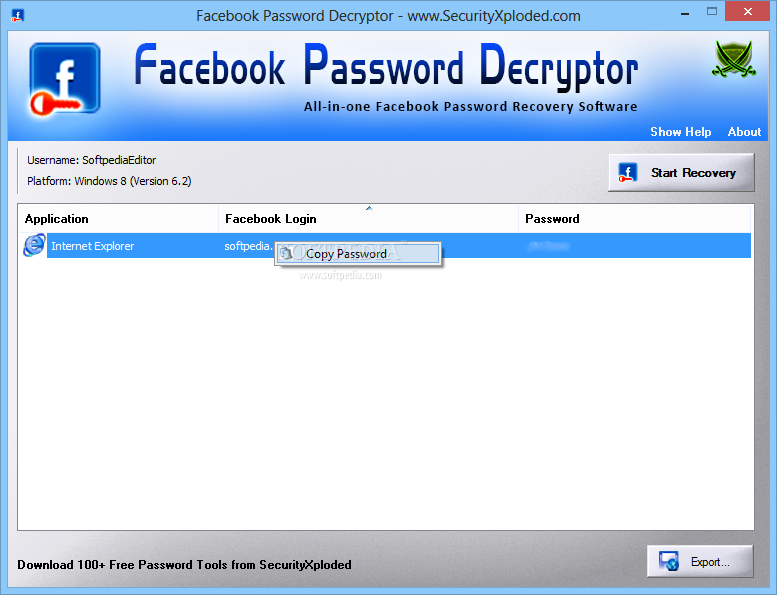 Facebook5.0_Facebook Password Decryptor 5.0