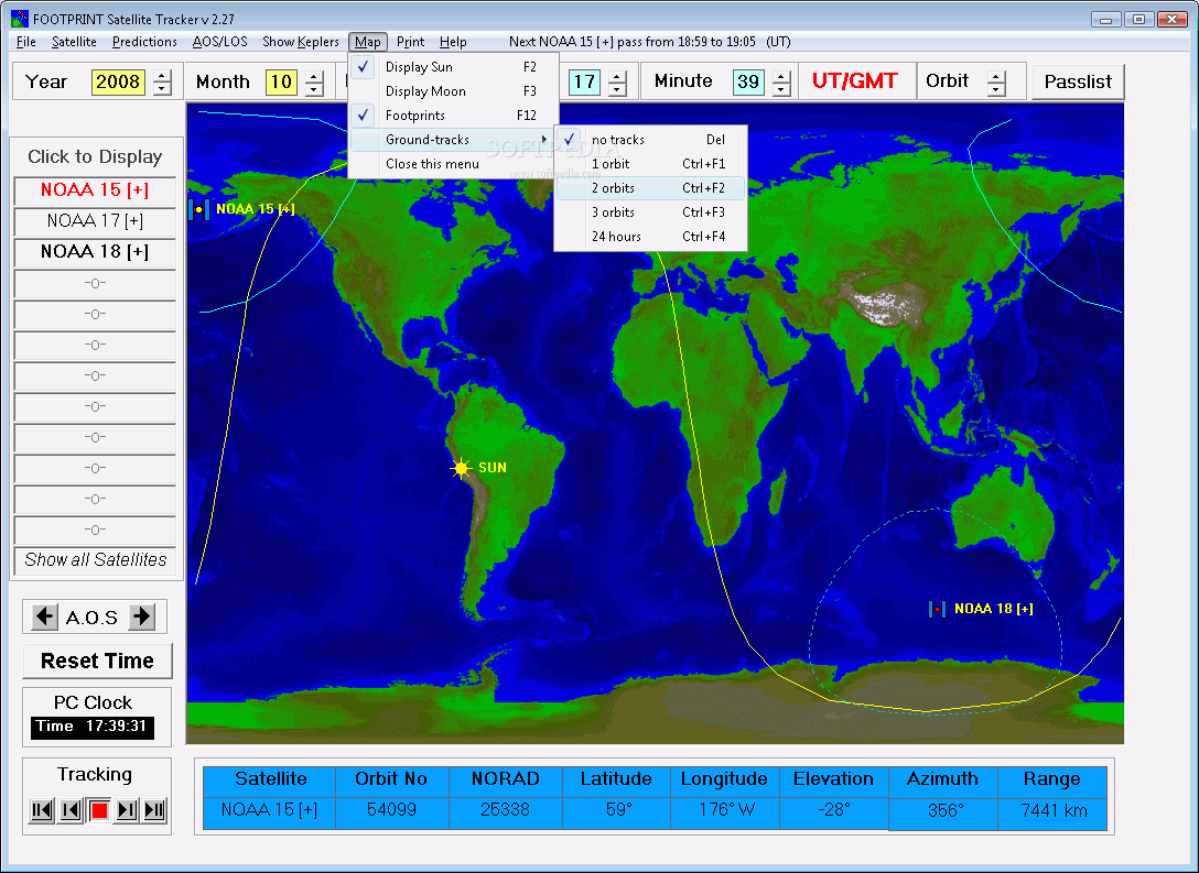 Program Satellite Tracking