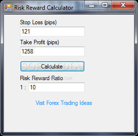 forex risk calculator
 on Forex Risk Reward Ratio Calculator screenshot 1 - The main window of ...