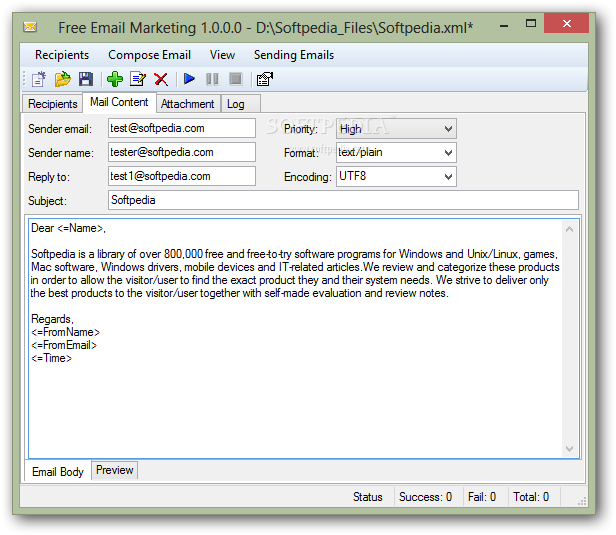 Free Email Marketing - Free Email Marketing offers a text template for ...