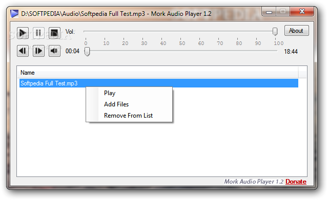ĪƵǰѵMP31.2_Mork Audio Player (formerly Free Mp3 Player) 1.2