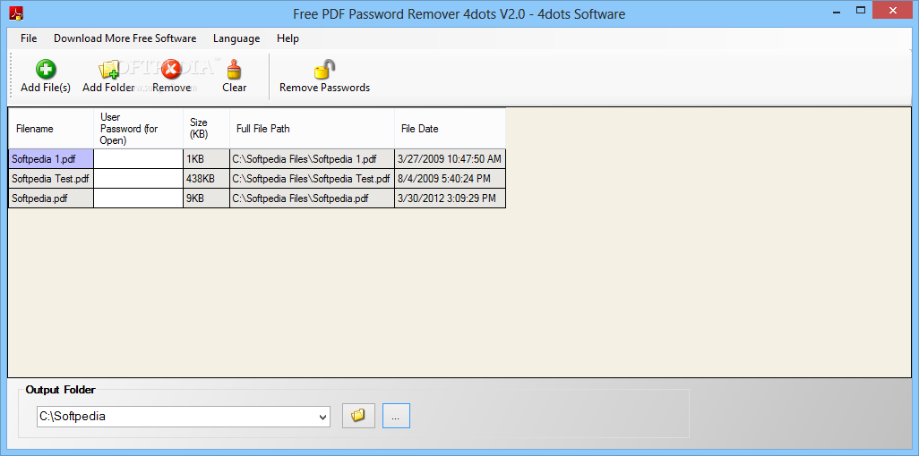 ѵPDFжױ1.3_Free PDF Password Remover 1.3