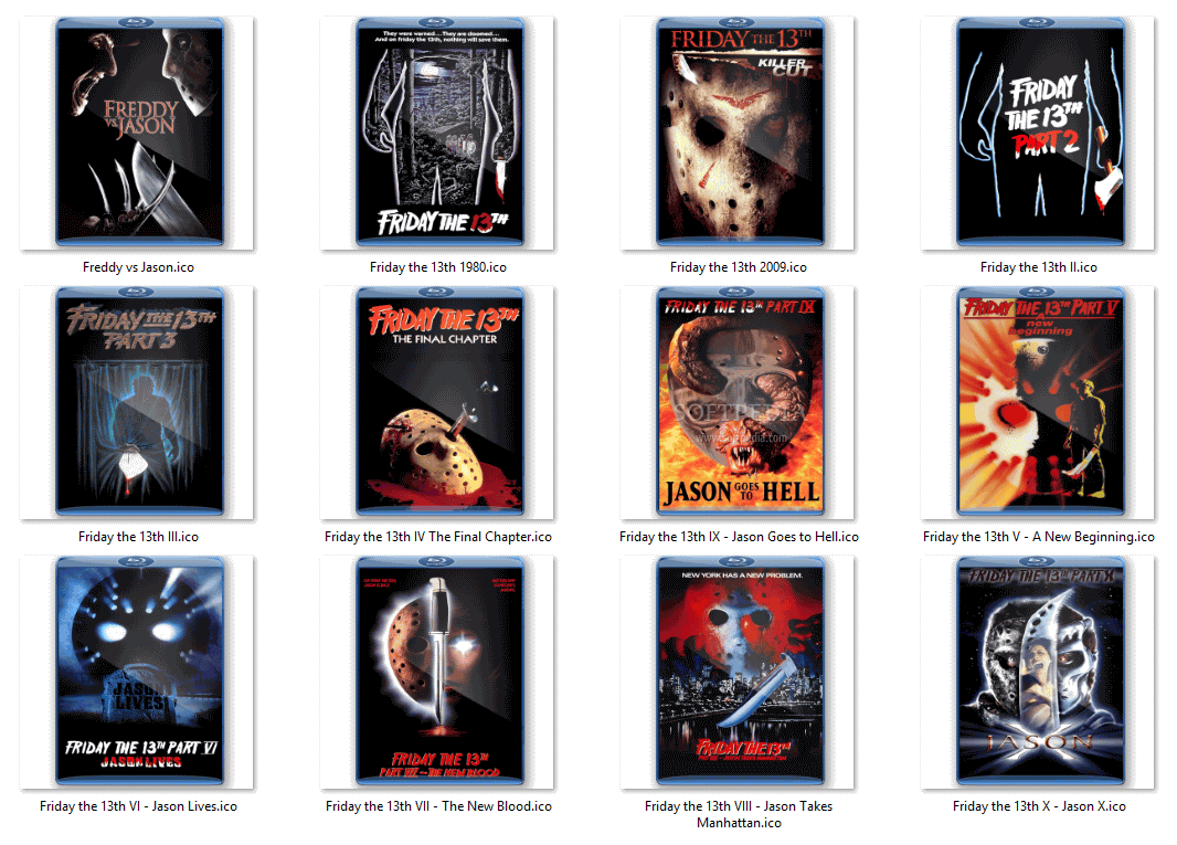 13Ӱļͼ_Friday the 13th Movie Folder Icons
