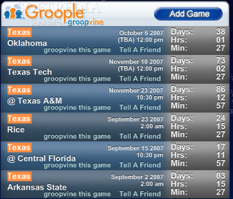 GroopleѧԺʱ1.0.1_Groople College Football Countdown Timer 1.0.1