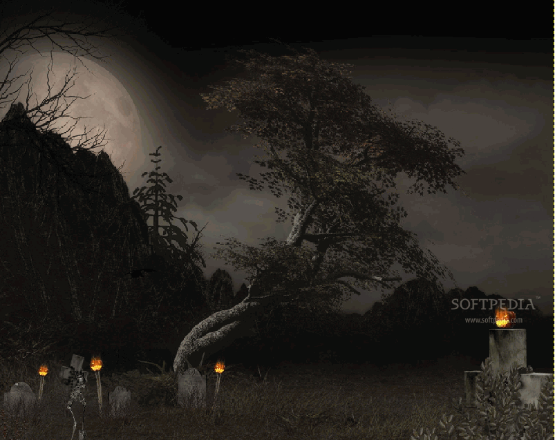 Screenshot 1 of Halloween Tree Animated Wallpaper