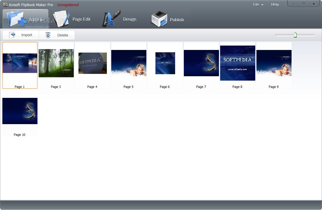 Kvisoft FlipBook Maker Pro screenshot 1 - Kvisoft Flipbook Maker Pro is a reliable software designed to convert your PDF files to page-turning digital publications.