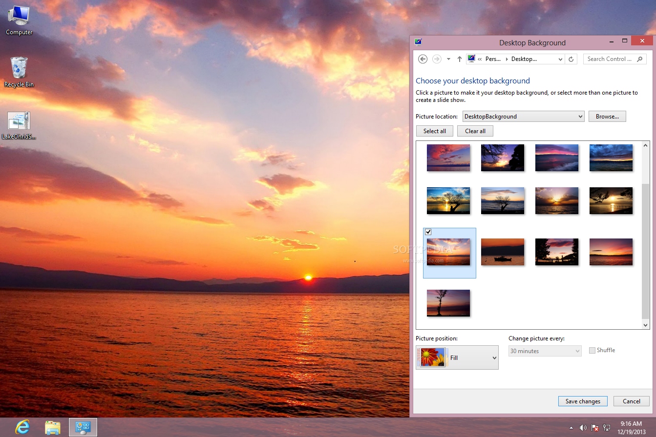 Lake Ohrid Sunsets Theme screenshot 1