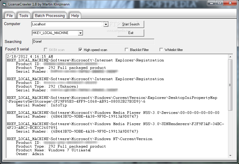 LicenseCrawler 1.28323_LicenseCrawler 1.28 Build 323