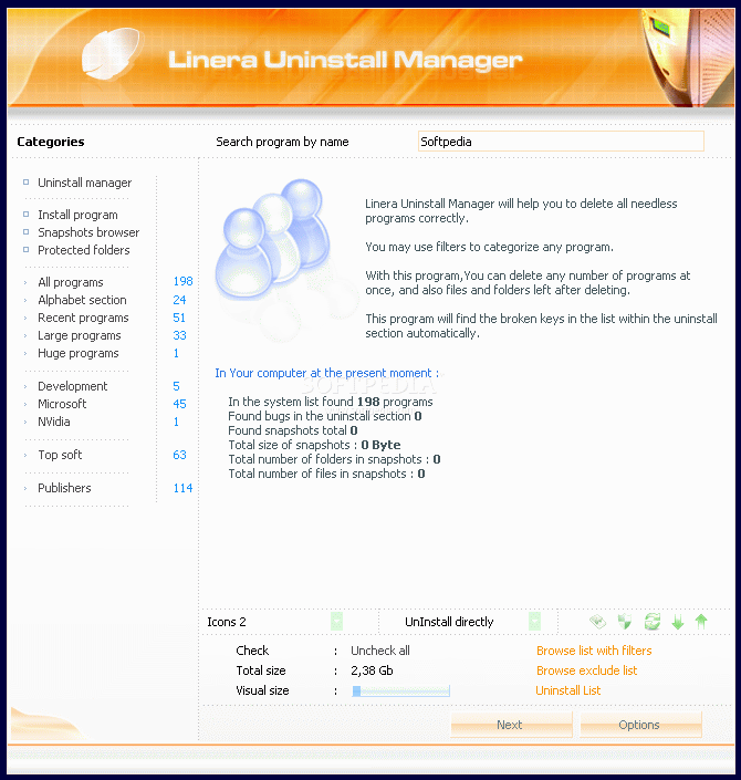 Lineraжع1.2_Linera Uninstall Manager Lite 1.2