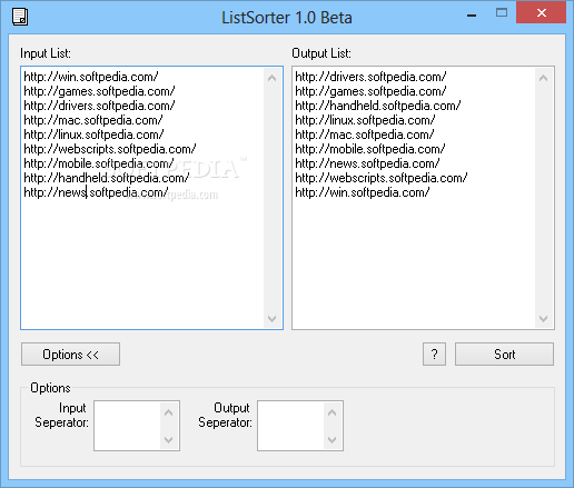 ListSorter 1.0 Beta