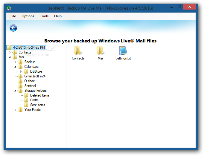  Live Mail Backup 2011 Build 1.0.3.14 