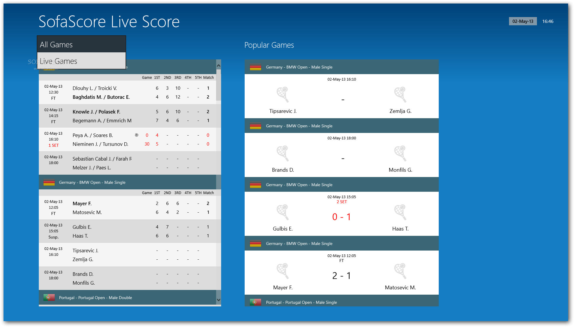 LiveScore SofaScore for Windows 8 Download