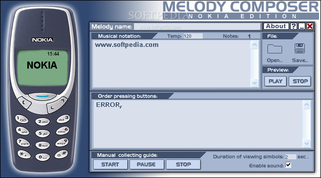 ңNOKIA棩0.9_Melody Composer (NOKIA edition) 0.9
