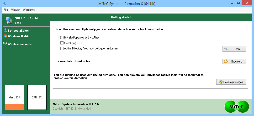 ϵͳϢX 1.7.0.0_MiTeC System Information X 1.7.0.0