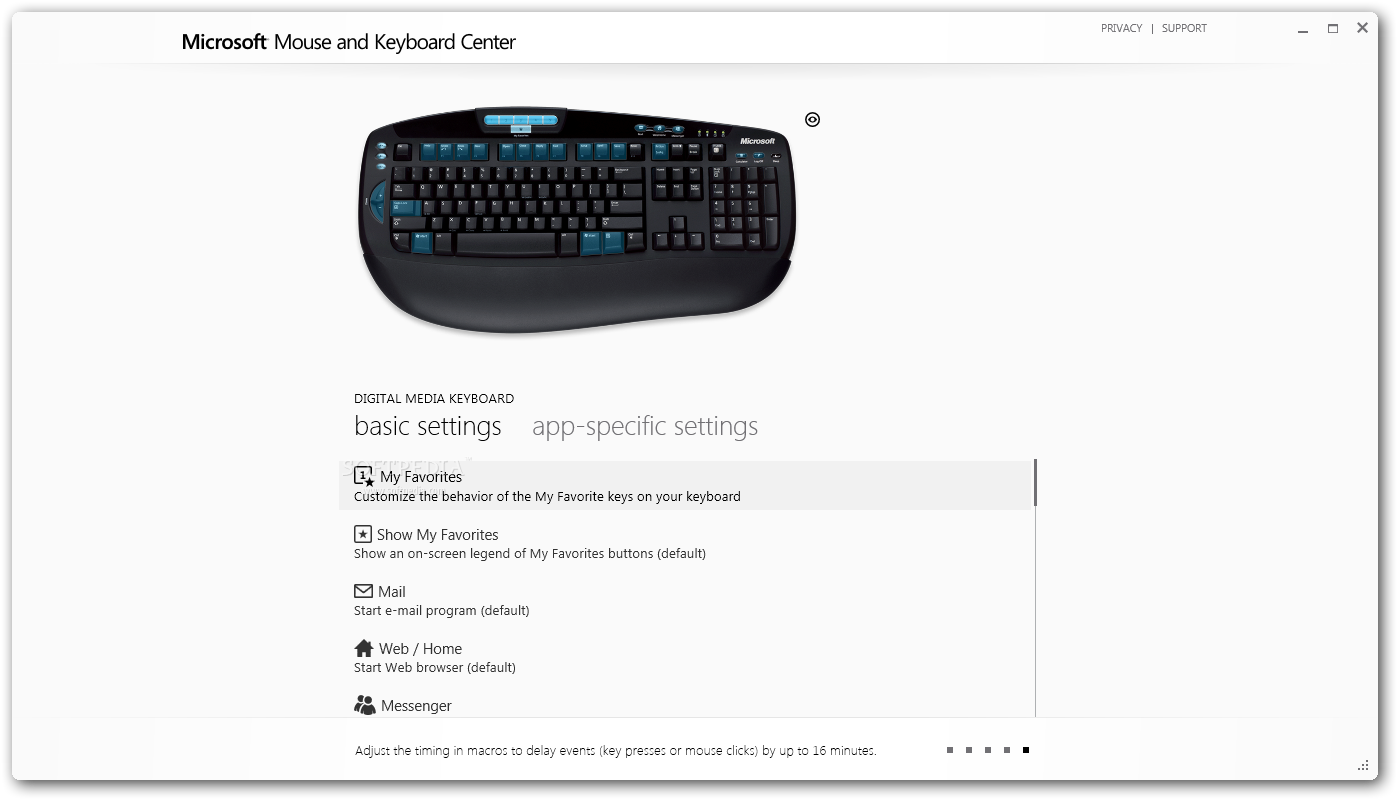 Microsoft mouse and keyboard center macro