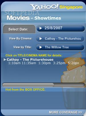 Movies Show Times on Movies Showtimes Singapore Screenshot 1   After Adding This Widget To