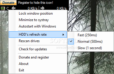 My HDD Speed screenshot 1 - My HDD Speed can help users monitor the performance of their hard drive by tracking its speed