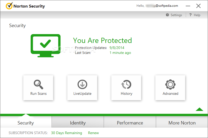 Norton Internet Security Screenshot - 1