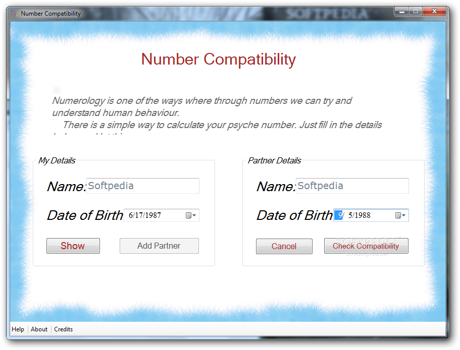 Numerology name and date of birth compatibility calculator
